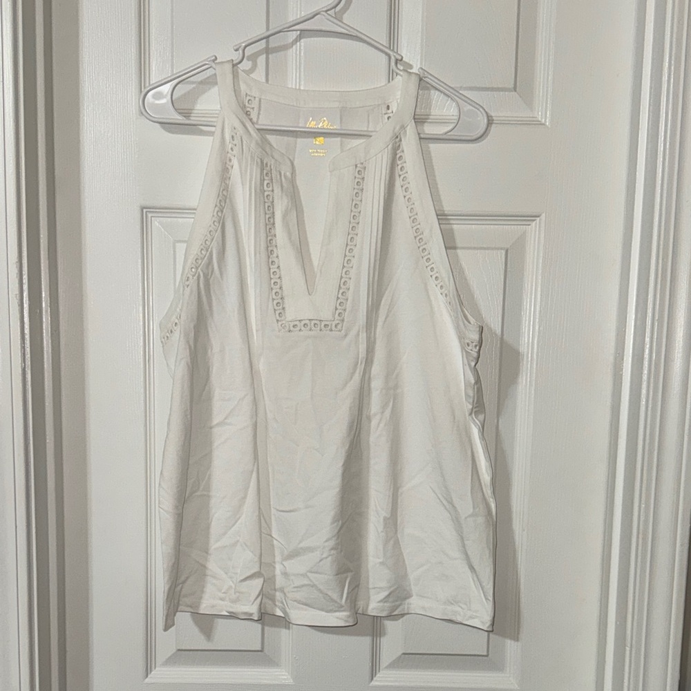 Lilly Pulitzer Ivory Sleeveless Tank